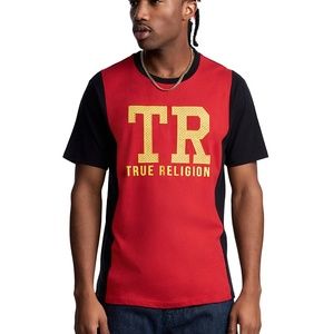 True Religion Mesh Tri Block Tee